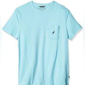 Nautica Men's Solid Crew Neck Short-Sleeve Pocket T-Shirt